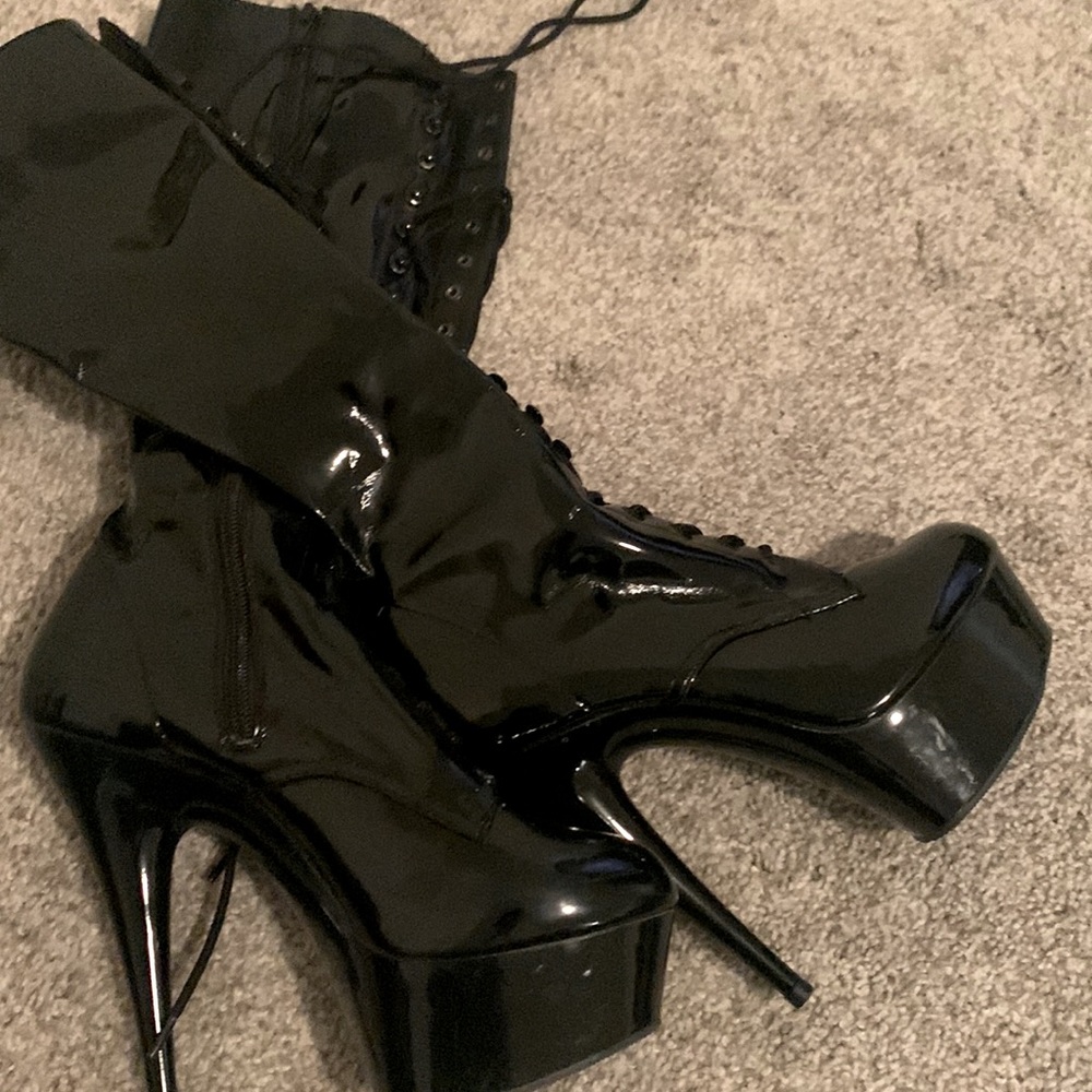 Black platform pleasers